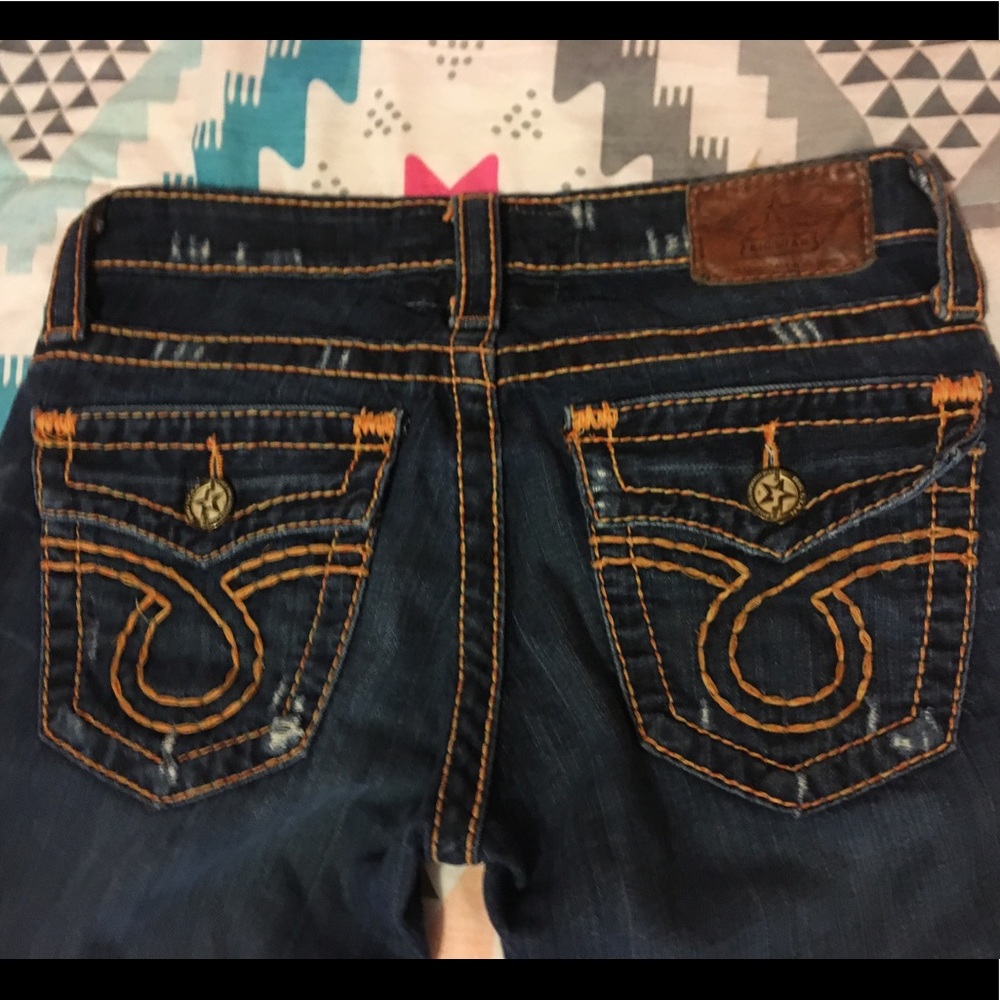 **ORANGE** Stitch Big Star Jeans 26L